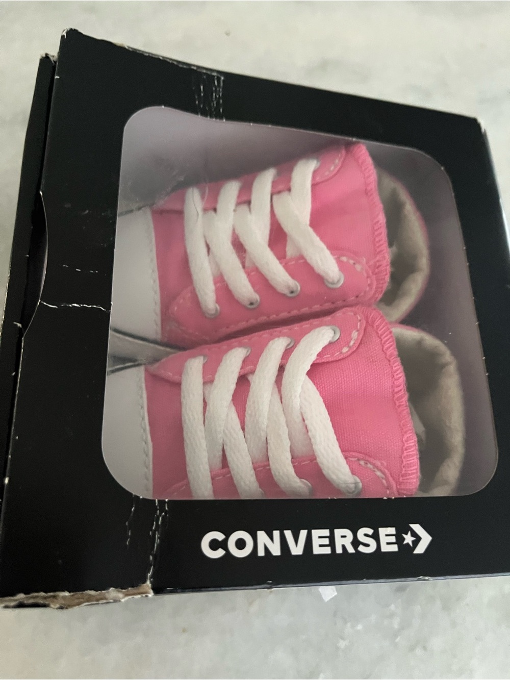 Converse baby Pink Canvas High-Top Sneakers